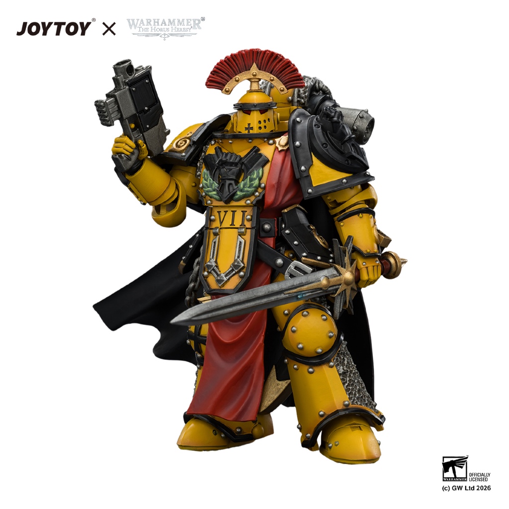 Imperial Fists Legion Praetor in Mk III Armour with Power Sword and Bolt Pistol - view 4