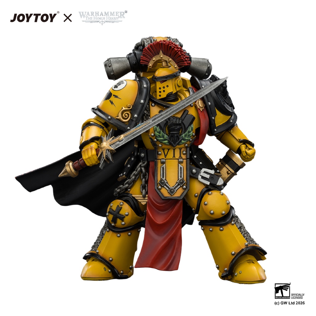 Imperial Fists Legion Praetor in Mk III Armour with Power Sword and Bolt Pistol - view 5