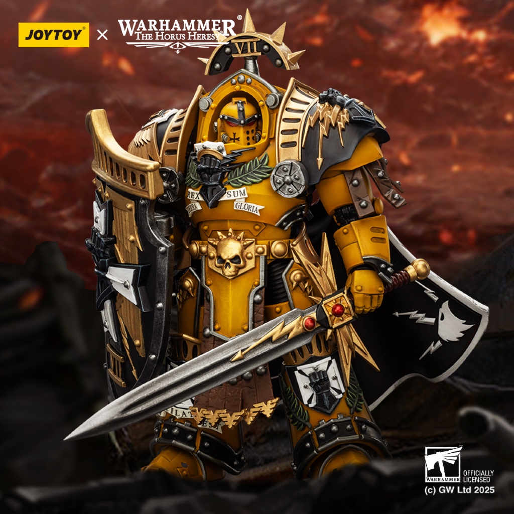 Imperial Fists Legion Praetor in Tartaros Terminator Armour with Power Sword and Vigil Storm Shield - main product image