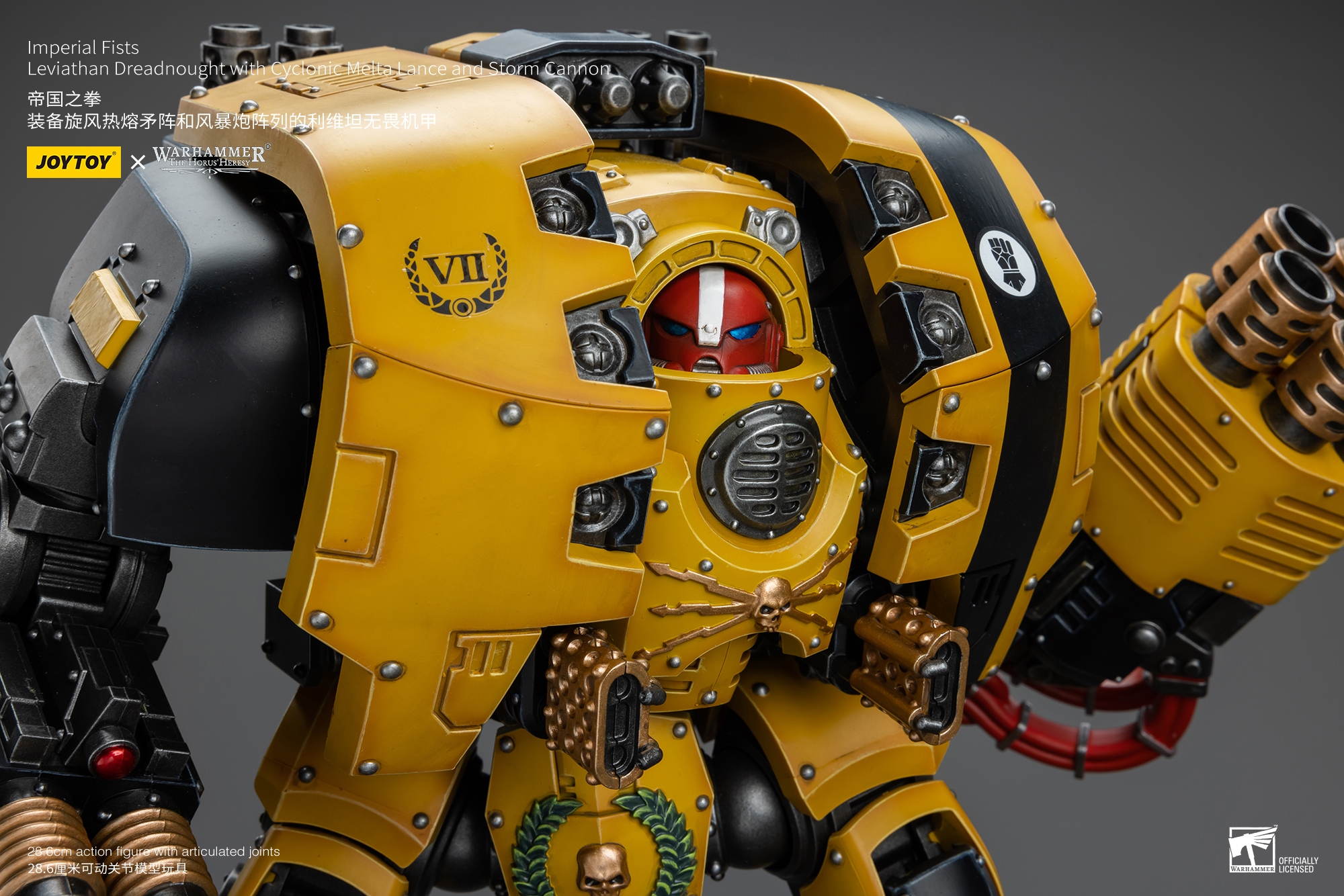 Imperial Fists Leviathan Dreadnought with Cyclonic Melta Lance and Storm Cannon - view 18