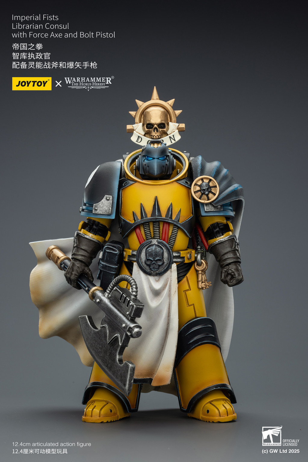 Imperial Fists Librarian Consul with Force Axe and Bolt Pistol - view 8