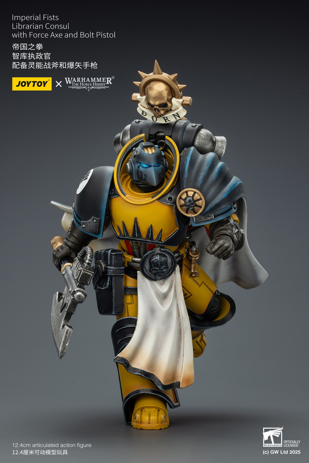 Imperial Fists Librarian Consul with Force Axe and Bolt Pistol - view 12