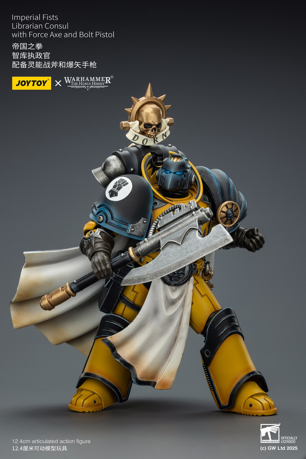 Imperial Fists Librarian Consul with Force Axe and Bolt Pistol - view 11