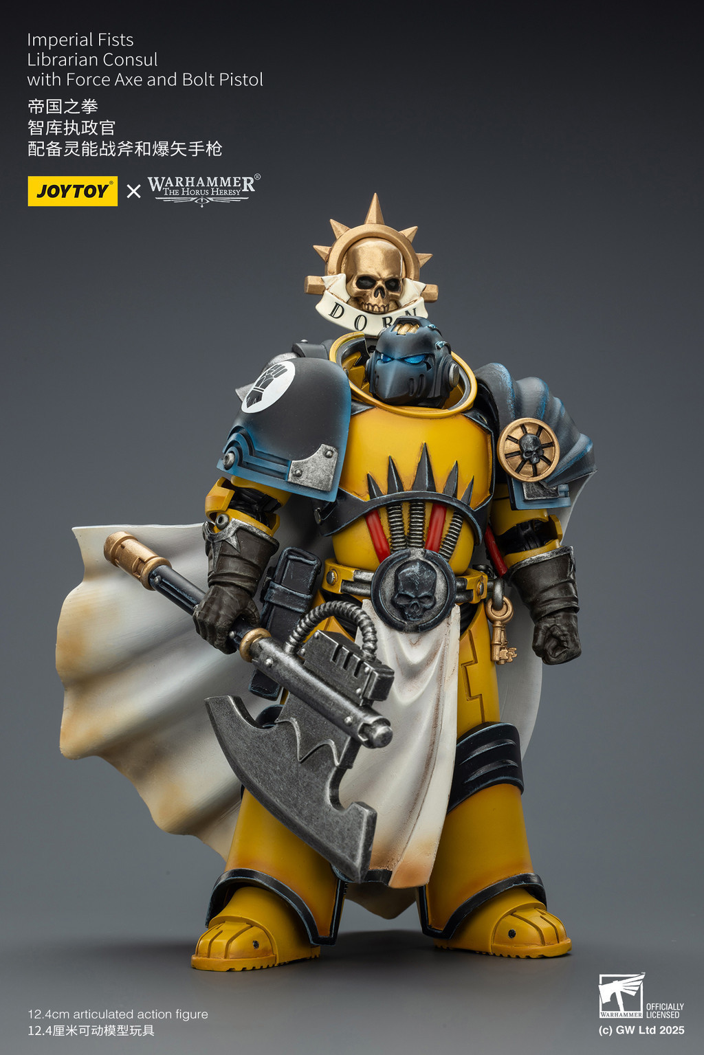 Imperial Fists Librarian Consul with Force Axe and Bolt Pistol - view 9