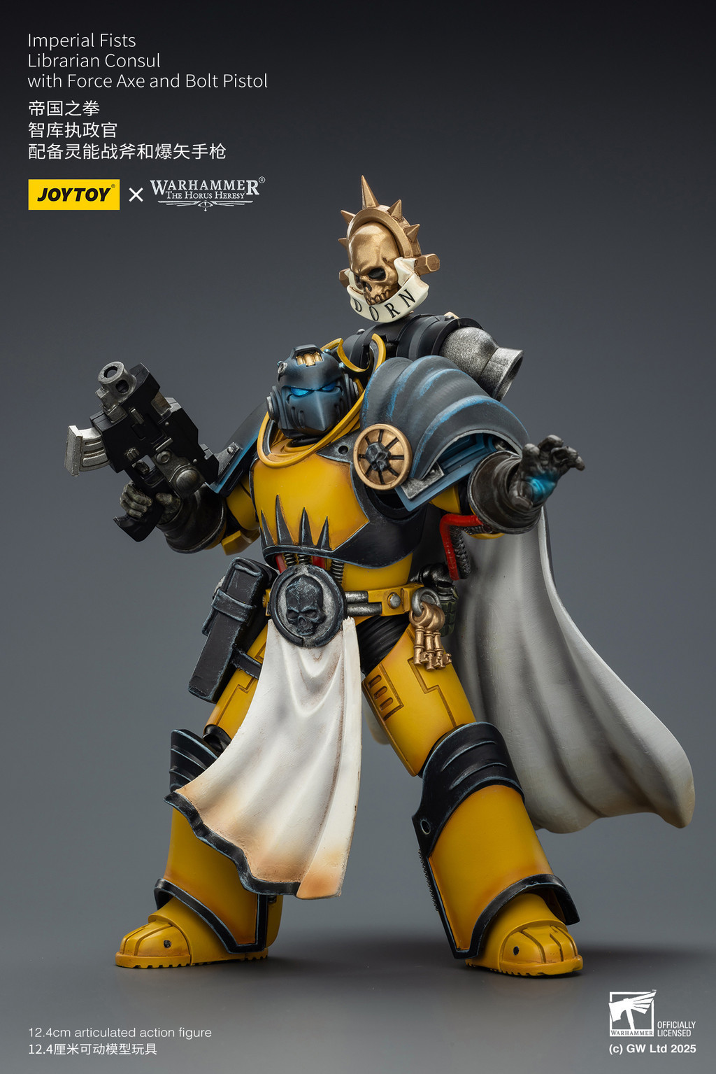 Imperial Fists Librarian Consul with Force Axe and Bolt Pistol - view 15