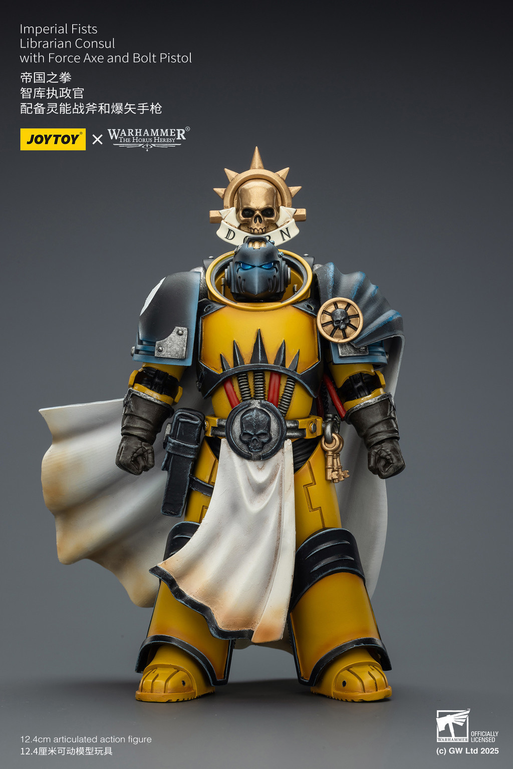 Imperial Fists Librarian Consul with Force Axe and Bolt Pistol - view 7
