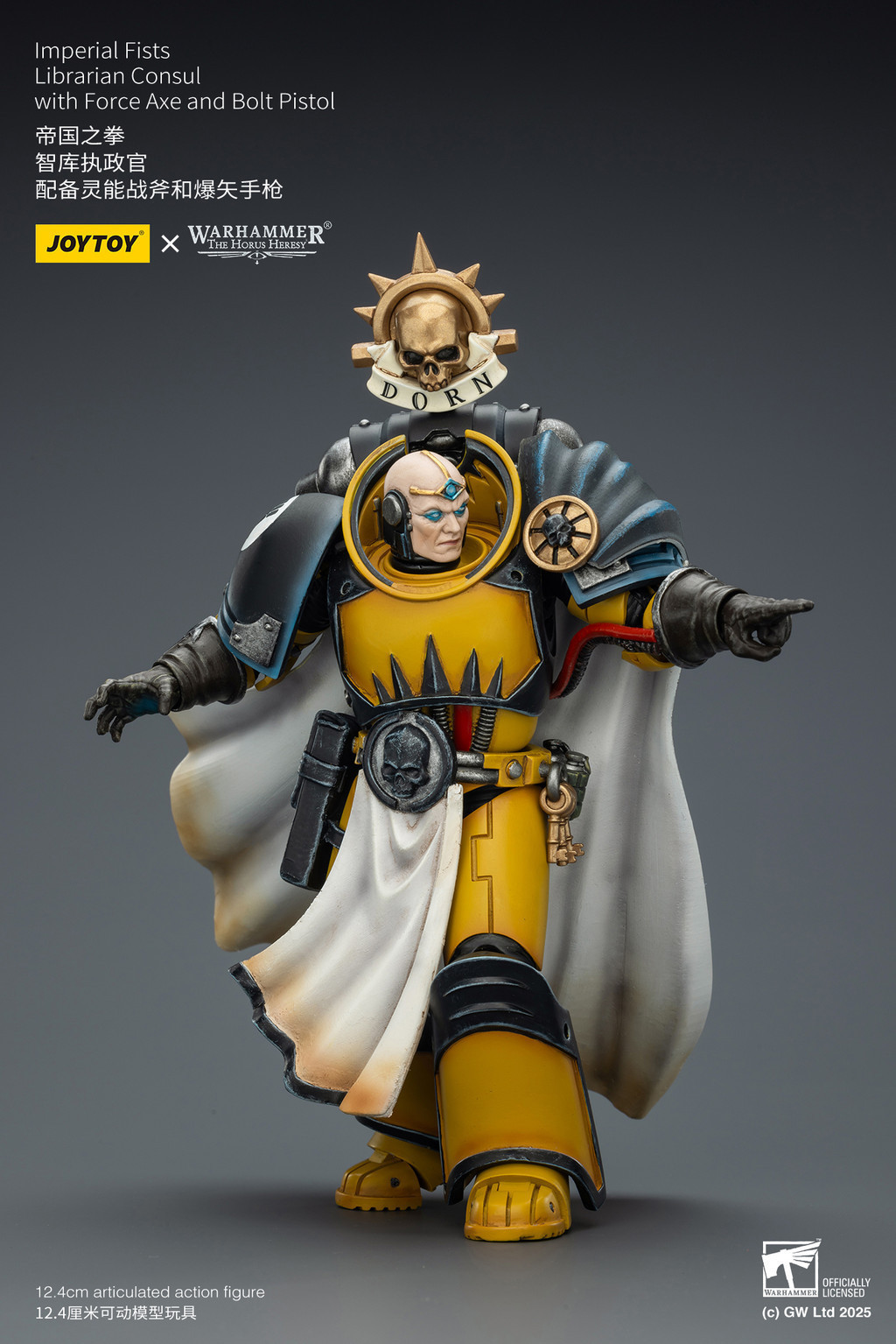 Imperial Fists Librarian Consul with Force Axe and Bolt Pistol - view 16