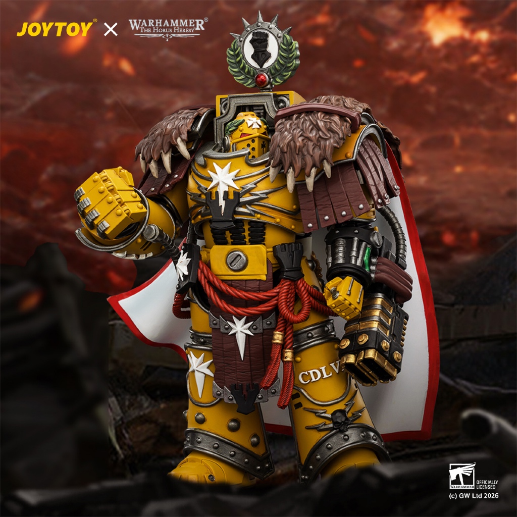 Imperial Fists Lord Castellan Evander Garrius, The Tyrant of Cthonia with the Subjugator and Incineratus - main product image