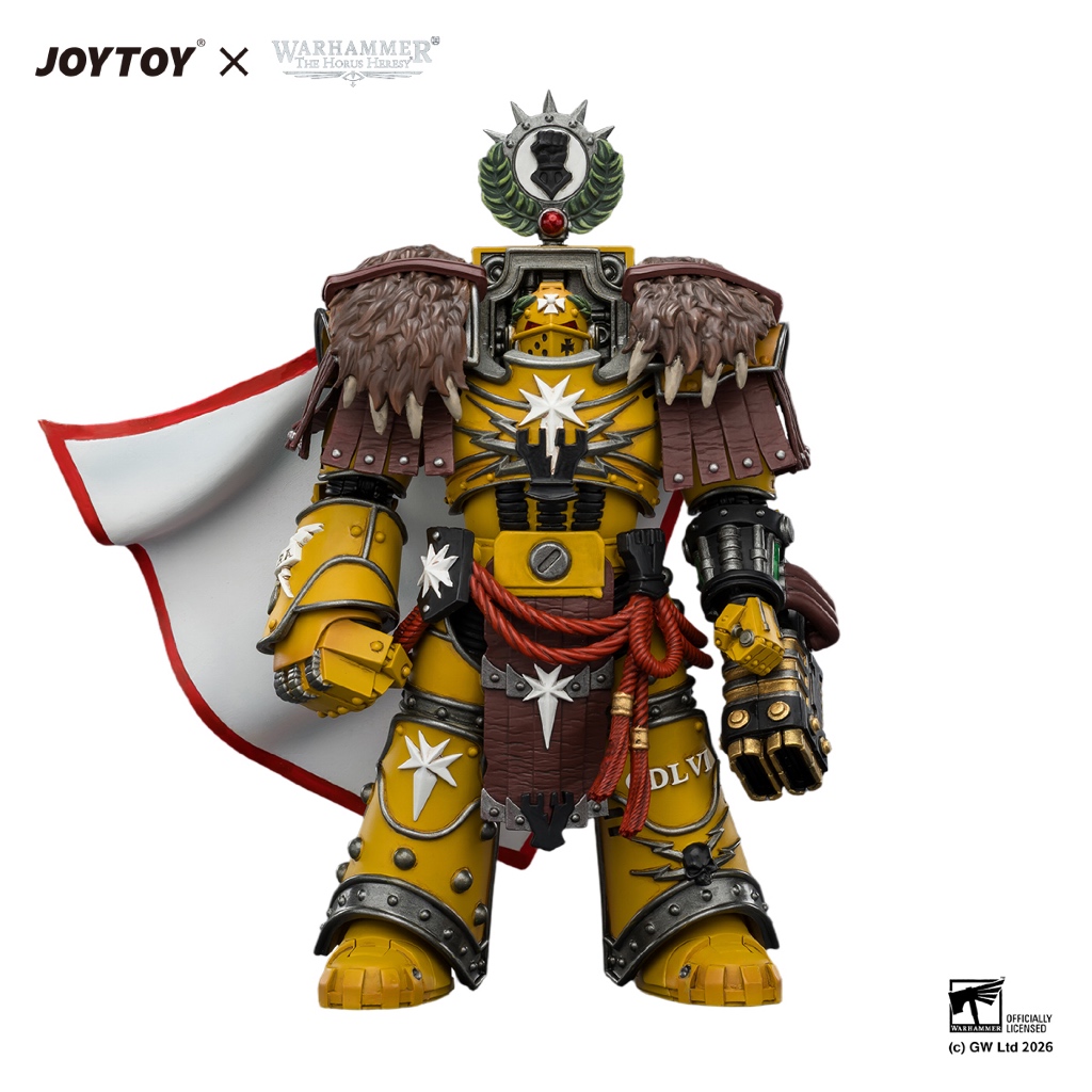 Imperial Fists Lord Castellan Evander Garrius, The Tyrant of Cthonia with the Subjugator and Incineratus - view 2