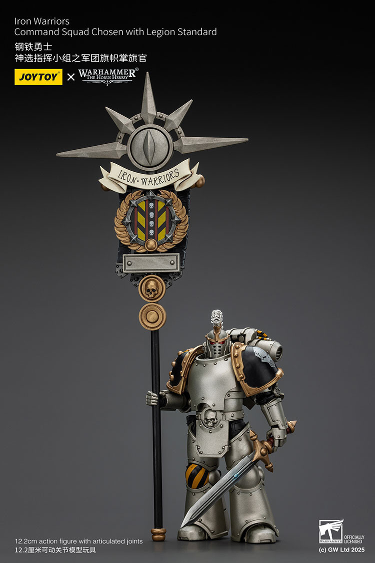 Iron Warriors Command Squad Chosen with Legion Standard - view 8
