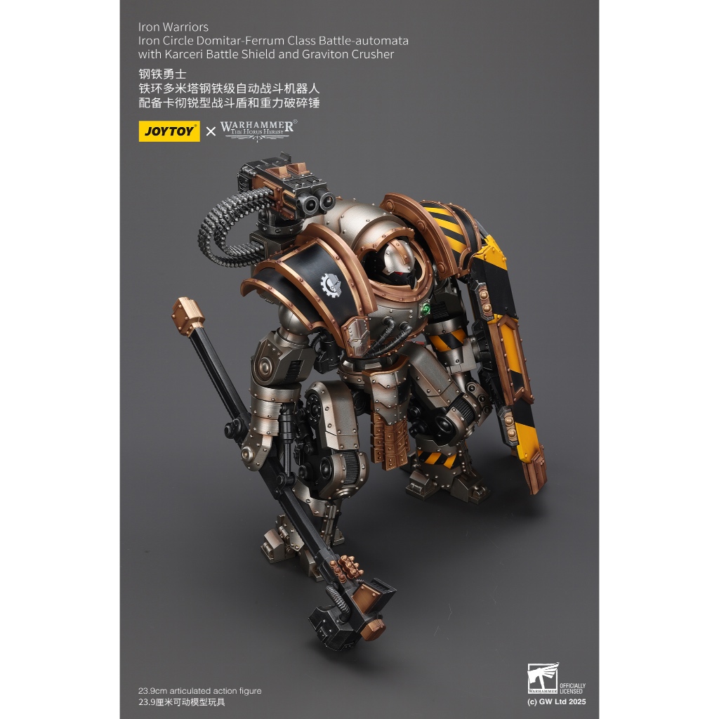 Iron WarriorsIron Circle Domitar-Ferrum Class Battle-automata with Karceri Battle Shield and Graviton Crusher - view 8