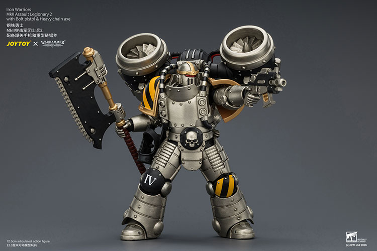 Iron Warriors MkII Assault Legionary2 with Bolt pistol & Heavy chain axe - view 12