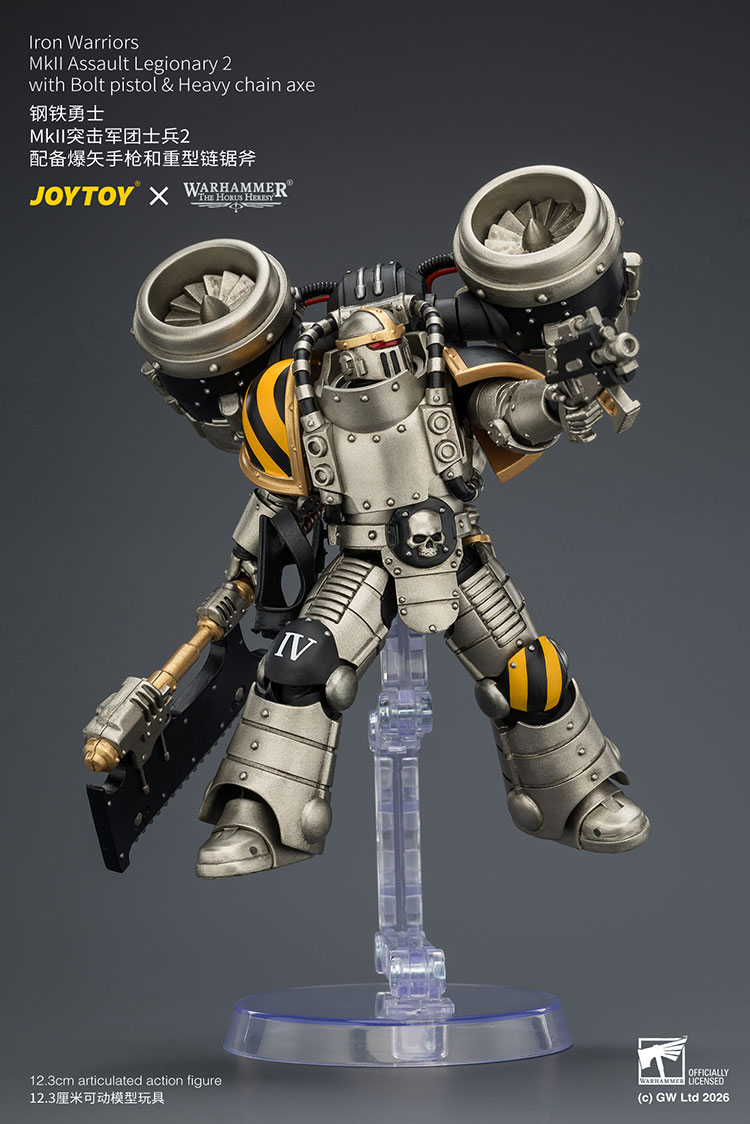 Iron Warriors MkII Assault Legionary2 with Bolt pistol & Heavy chain axe - view 13