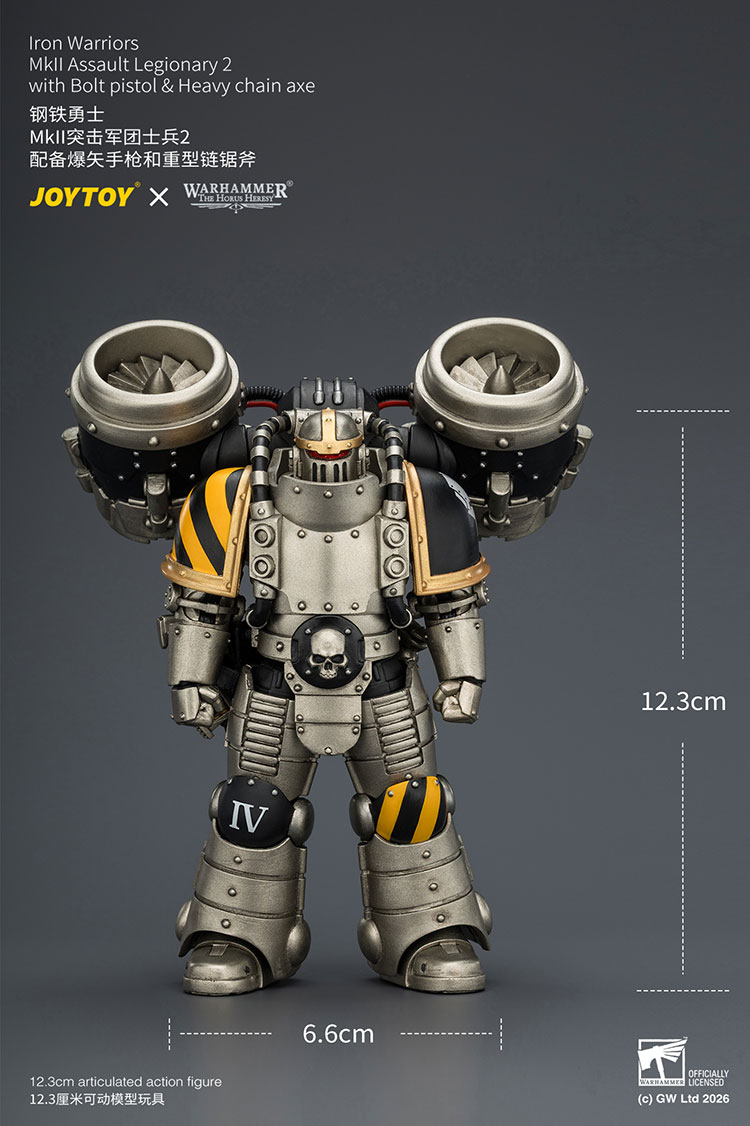 Iron Warriors MkII Assault Legionary2 with Bolt pistol & Heavy chain axe - view 15