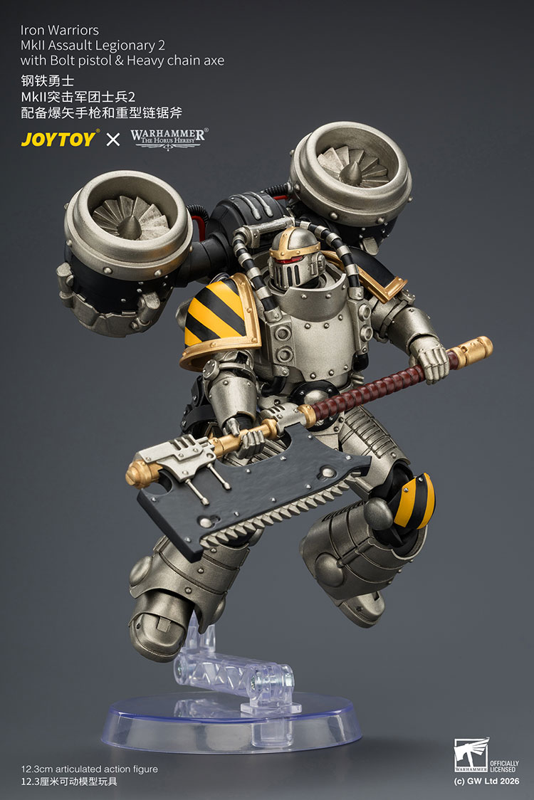 Iron Warriors MkII Assault Legionary2 with Bolt pistol & Heavy chain axe - view 14