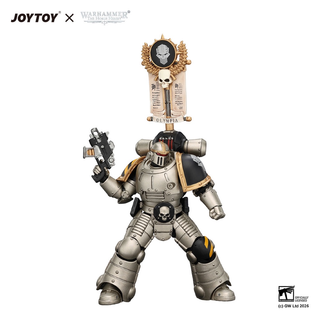 Iron Warriors MkII Legionary1 with Vexilla, Bolter and Bolt Pistol - view 4