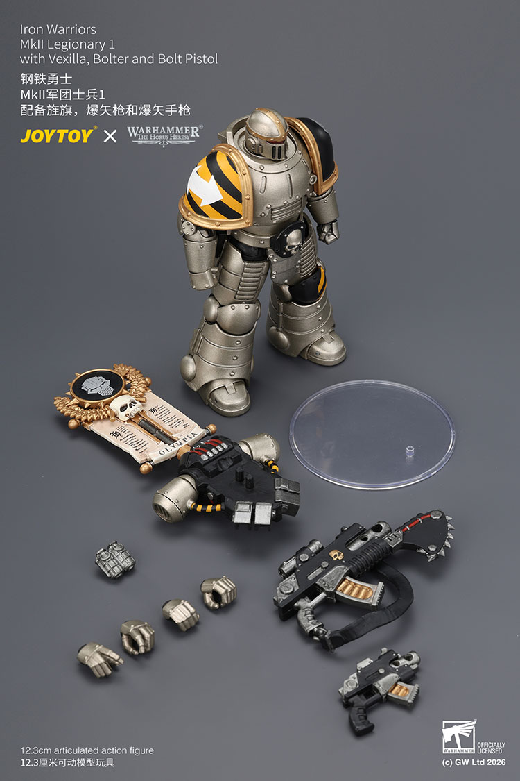 Iron Warriors MkII Legionary1 with Vexilla, Bolter and Bolt Pistol - view 14