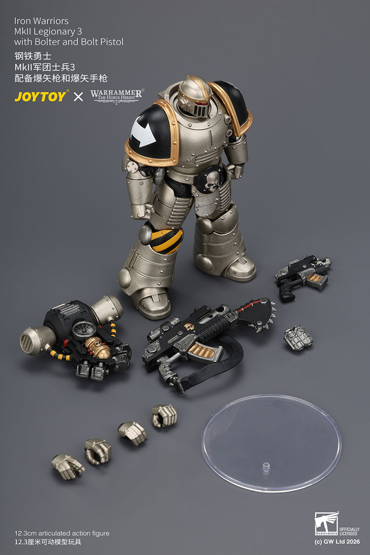 Iron Warriors MkII Legionary3 with Bolter and Bolt Pistol - view 14