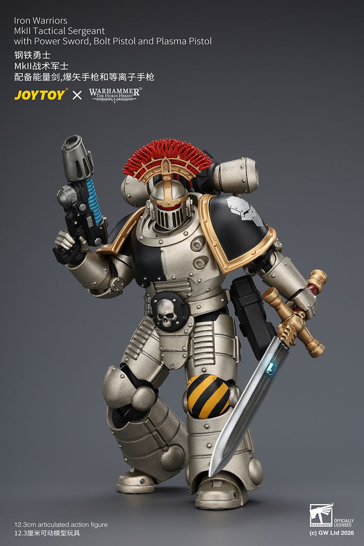 Iron Warriors Mkll Tactical Sergeant with Power Sword, Bolt Pistol and Plasma Pistol - view 10