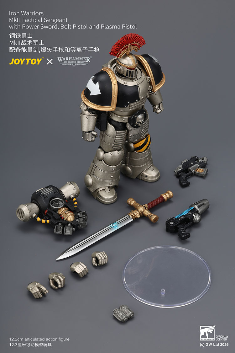 Iron Warriors Mkll Tactical Sergeant with Power Sword, Bolt Pistol and Plasma Pistol - view 14