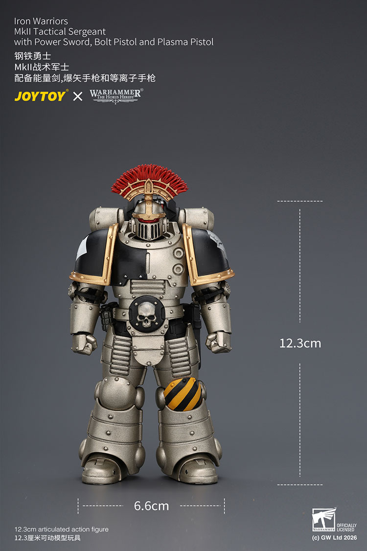 Iron Warriors Mkll Tactical Sergeant with Power Sword, Bolt Pistol and Plasma Pistol - view 13