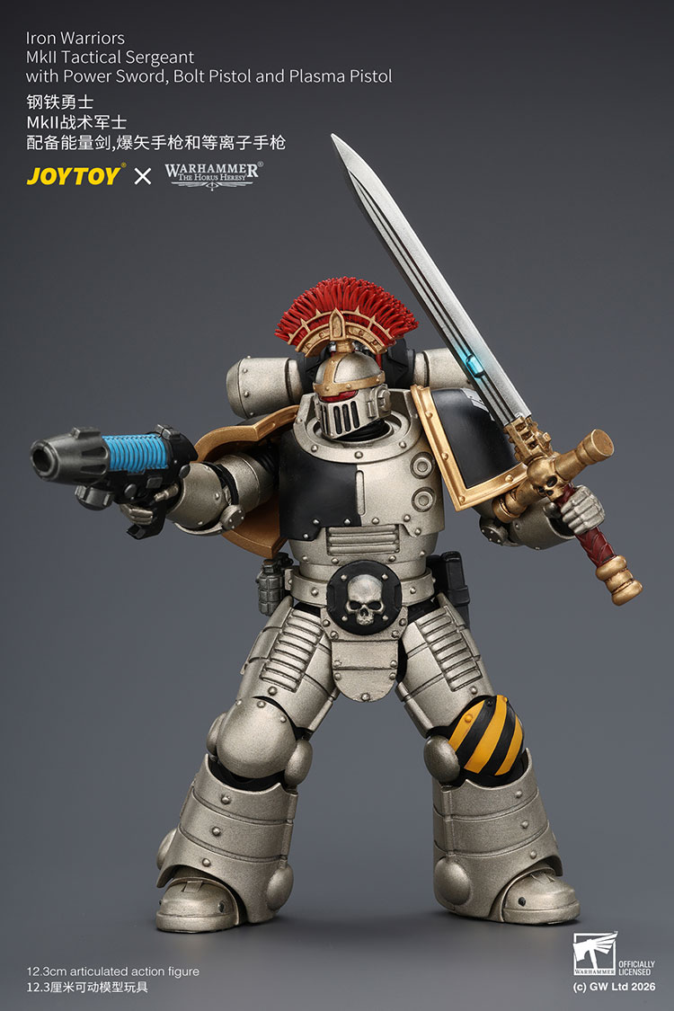 Iron Warriors Mkll Tactical Sergeant with Power Sword, Bolt Pistol and Plasma Pistol - view 11
