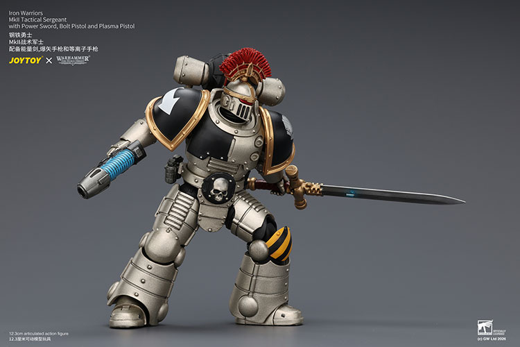 Iron Warriors Mkll Tactical Sergeant with Power Sword, Bolt Pistol and Plasma Pistol - view 12