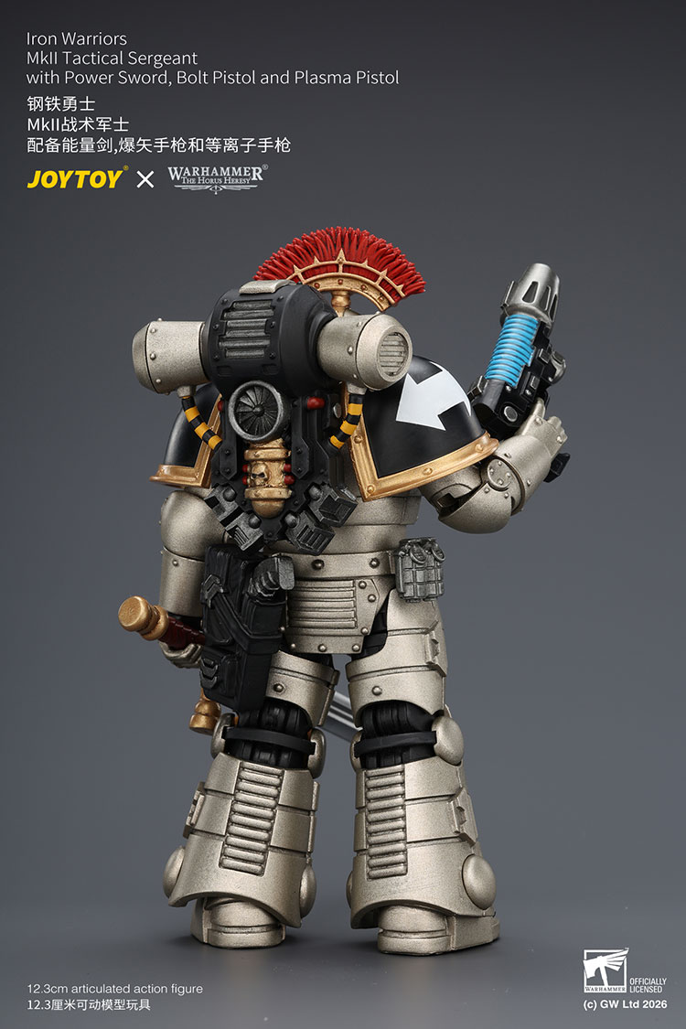Iron Warriors Mkll Tactical Sergeant with Power Sword, Bolt Pistol and Plasma Pistol - view 8