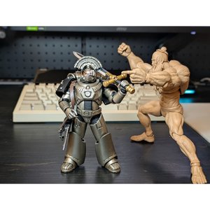 Iron Warriors MKVI Tactical Sergeant with Power Sword and Plasma Pistol - Premium action figure - $0.00
