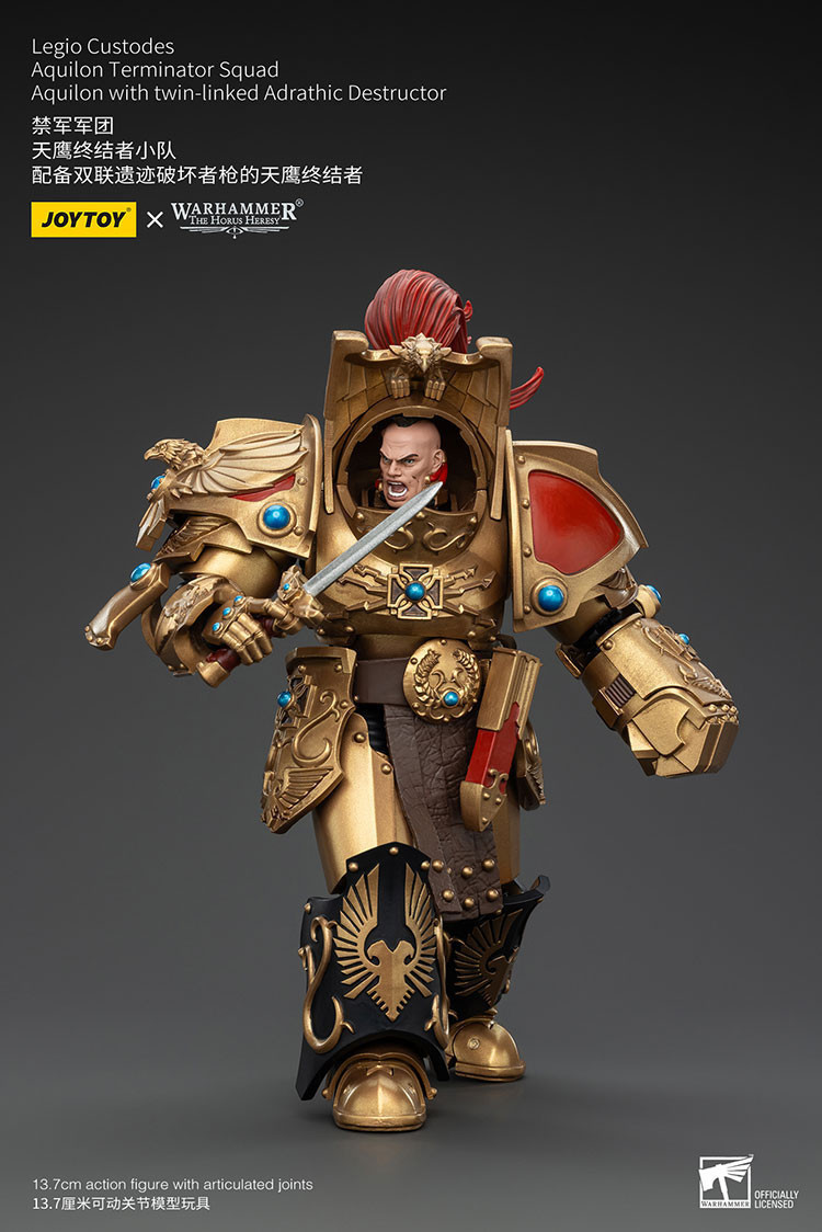 Legio Custodes Aquilon Terminator Squad Aquilon with twin-linked Adrathic Destructor - view 12