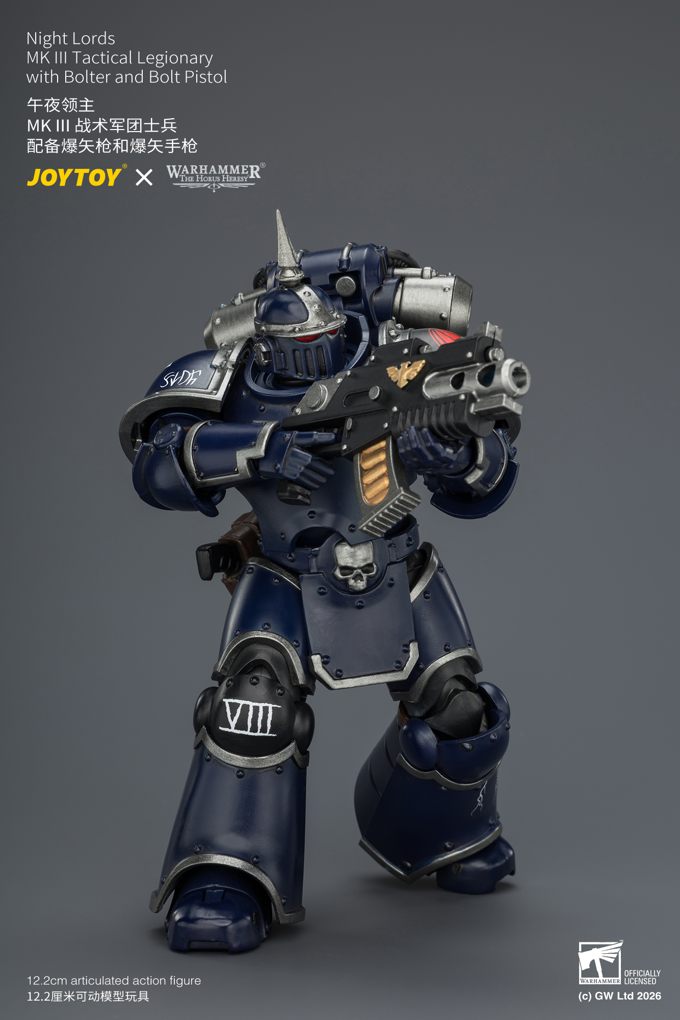 Night Lords MK III Tactical Legionary with Bolter and Bolt Pistol - view 14
