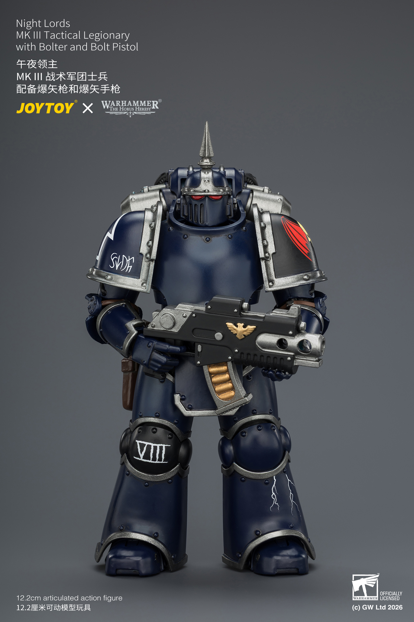 Night Lords MK III Tactical Legionary with Bolter and Bolt Pistol - view 9