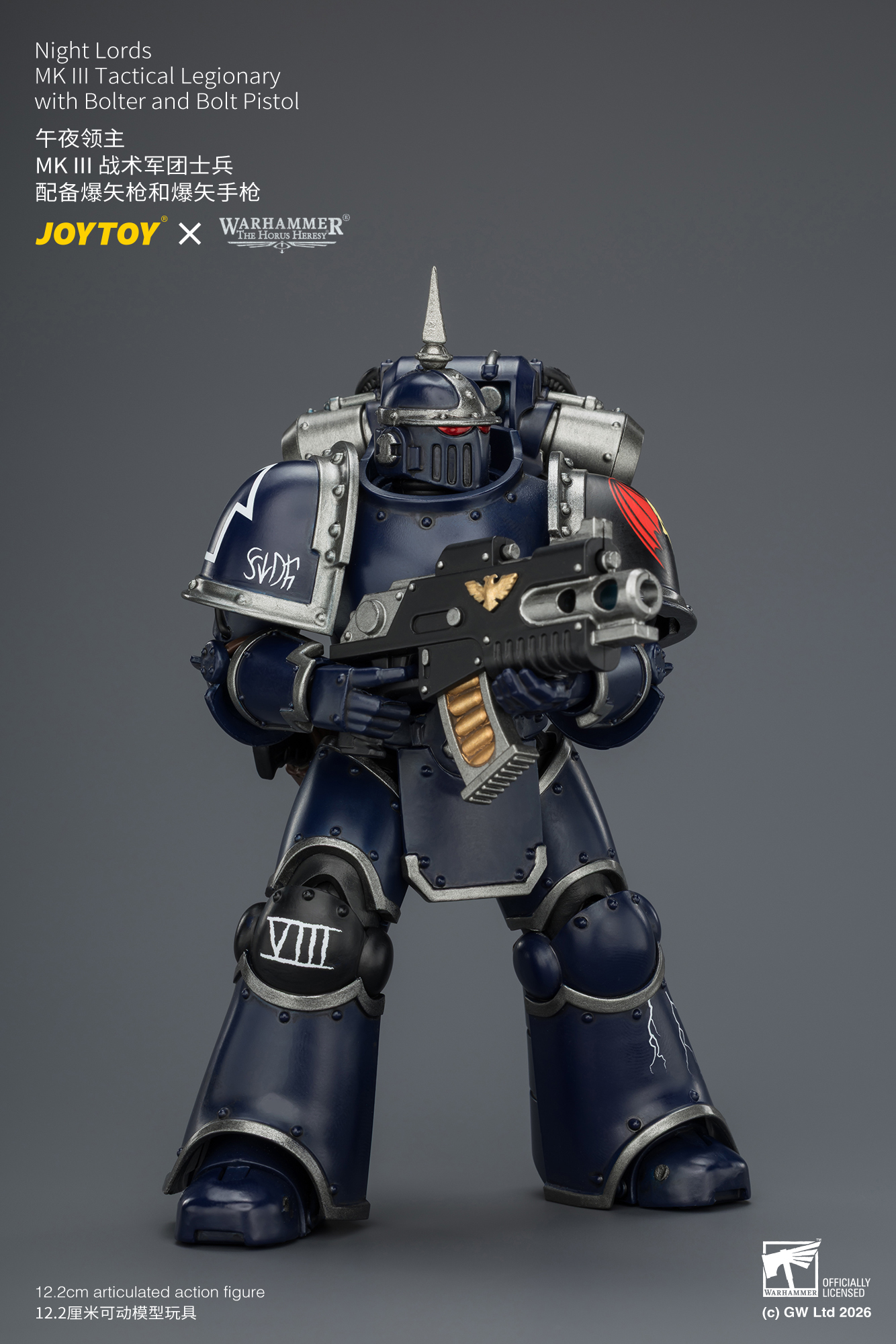 Night Lords MK III Tactical Legionary with Bolter and Bolt Pistol - view 13