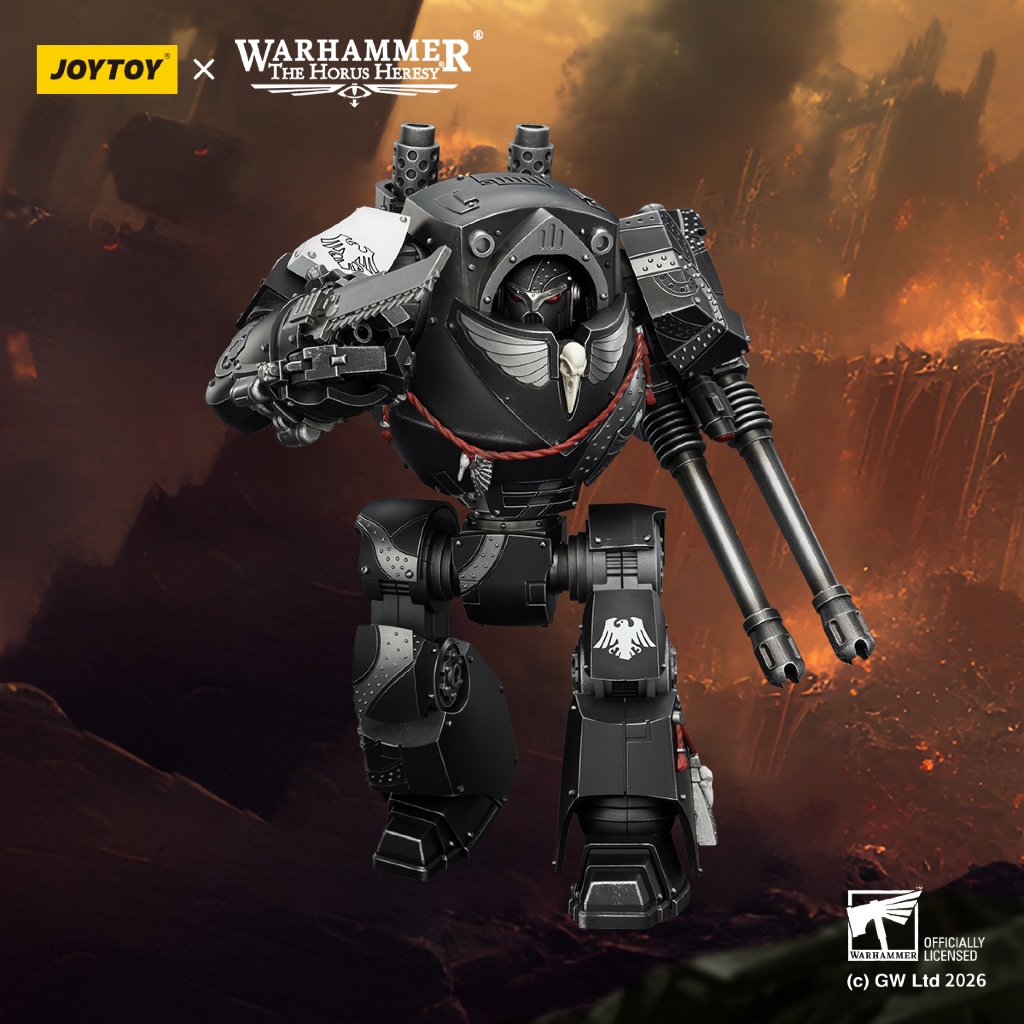 Raven Guard Contemptor Dreadnought with Gravis autocannon and Chainfist - main product image