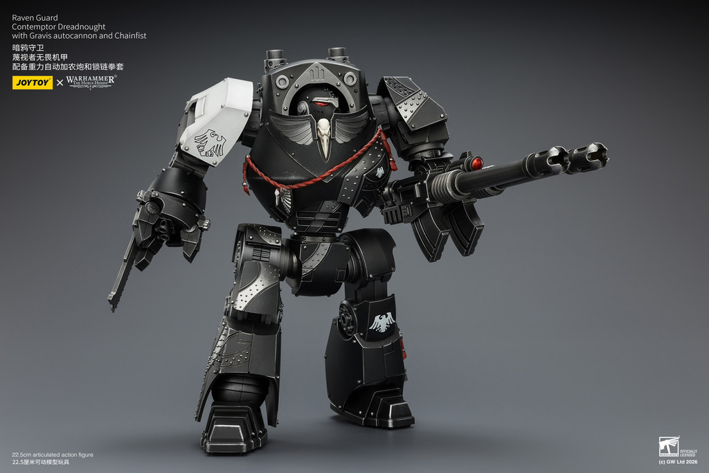 Raven Guard Contemptor Dreadnought with Gravis autocannon and Chainfist - view 15