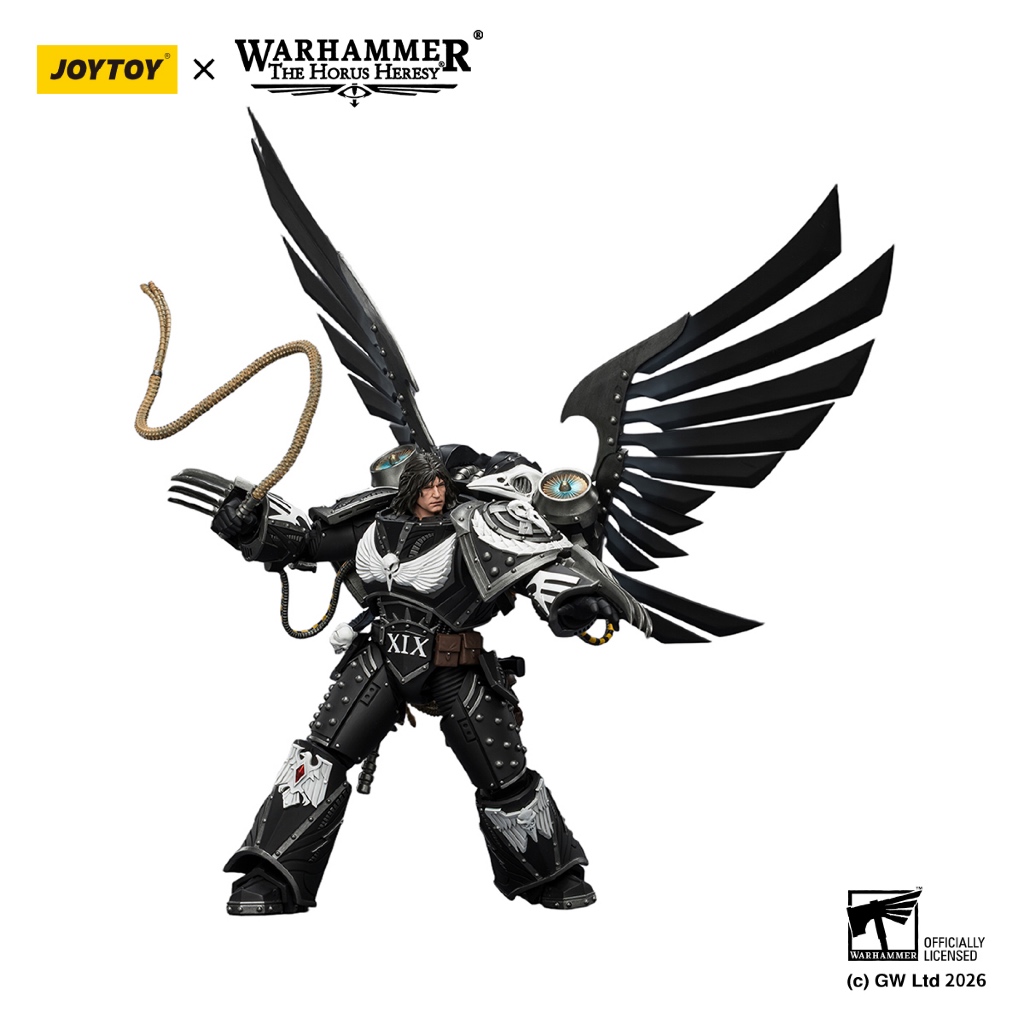Raven Guard Corvus Corax, Primarch of the XIX Legion with artificer-crafted lightning talons, archaeotech pistols, and whip - view 6