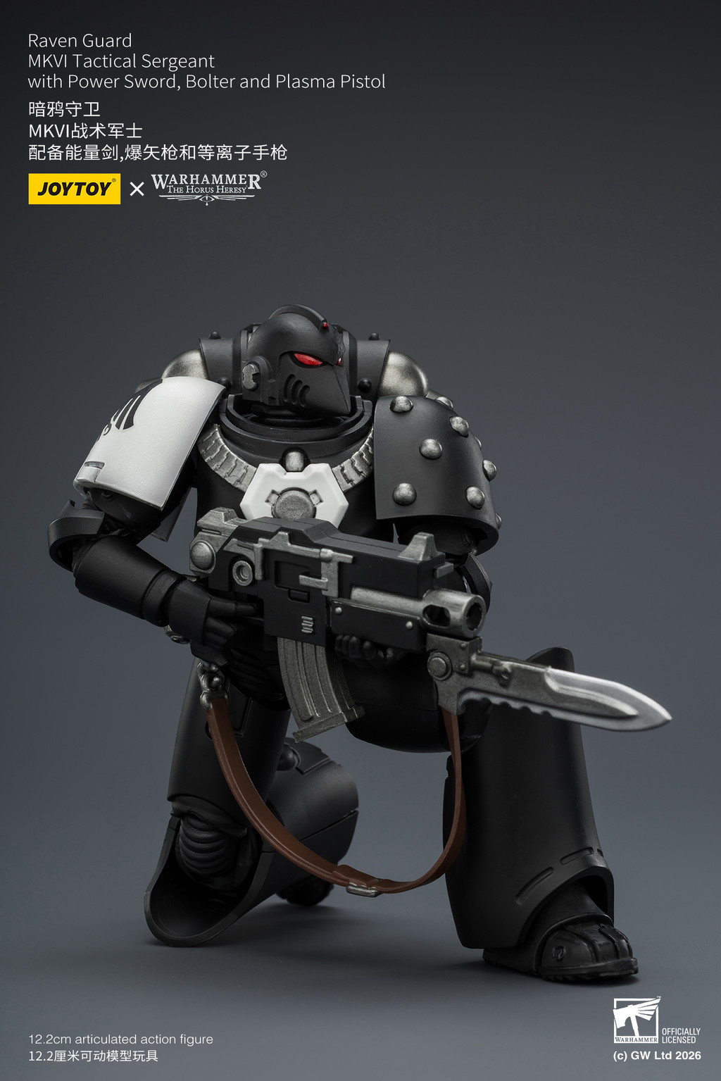 Raven Guard MkVI Tactical Sergeant with Power Sword, Bolter and Plasma Pistol - view 16