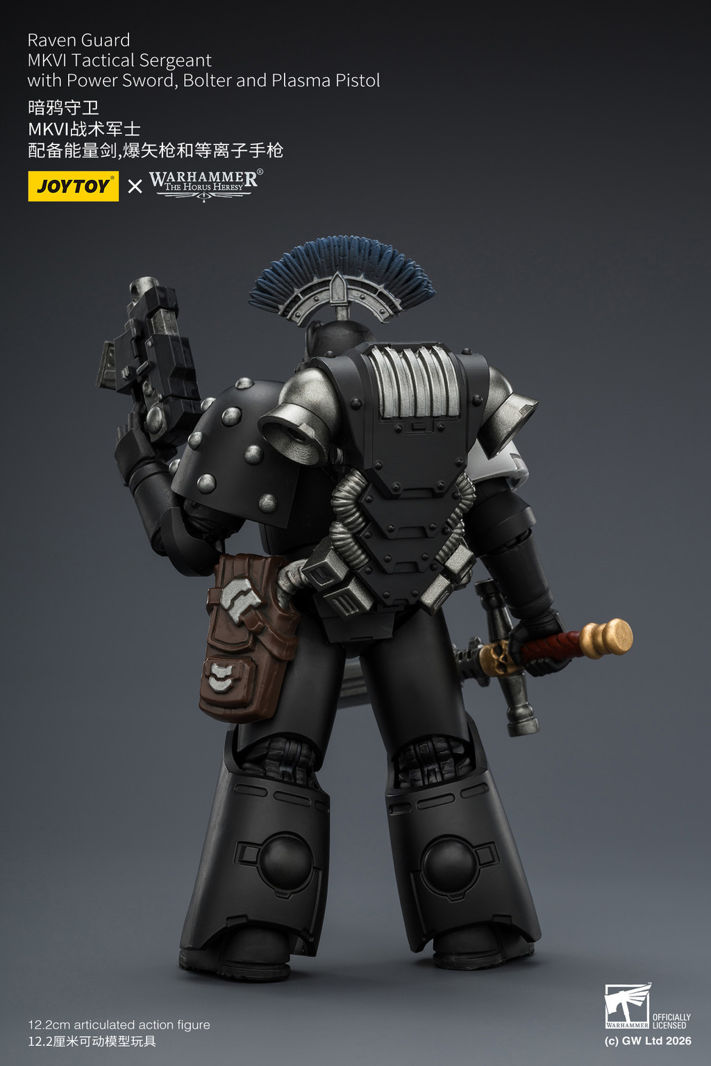 Raven Guard MkVI Tactical Sergeant with Power Sword, Bolter and Plasma Pistol - view 13