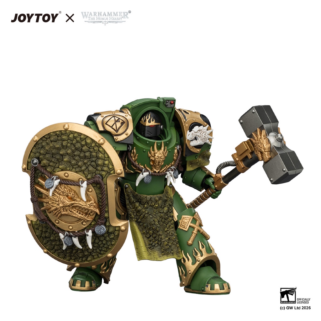 Salamanders Firedrake Terminator 1 with Thunder Hammer and Dragonscale Storm Shield - view 5