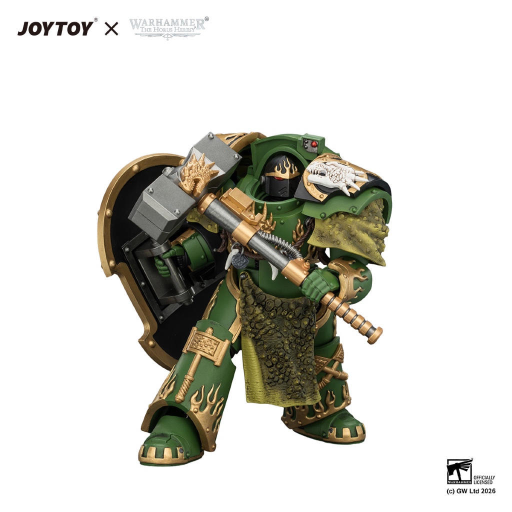 Salamanders Firedrake Terminator 1 with Thunder Hammer and Dragonscale Storm Shield - view 4