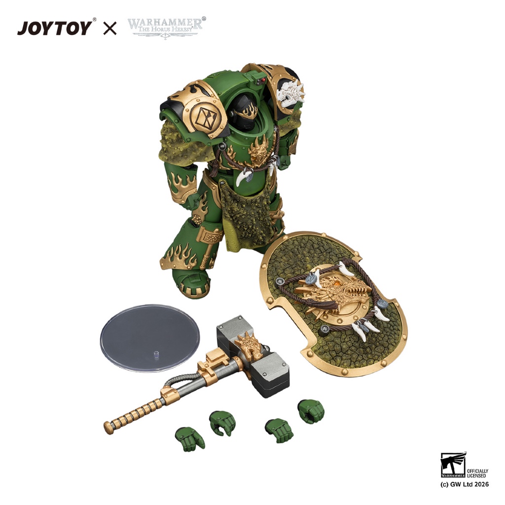 Salamanders Firedrake Terminator 1 with Thunder Hammer and Dragonscale Storm Shield - view 6