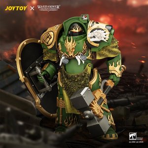 Salamanders Firedrake Terminator 1 with Thunder Hammer and Dragonscale Storm Shield - Premium action figure - $0.00