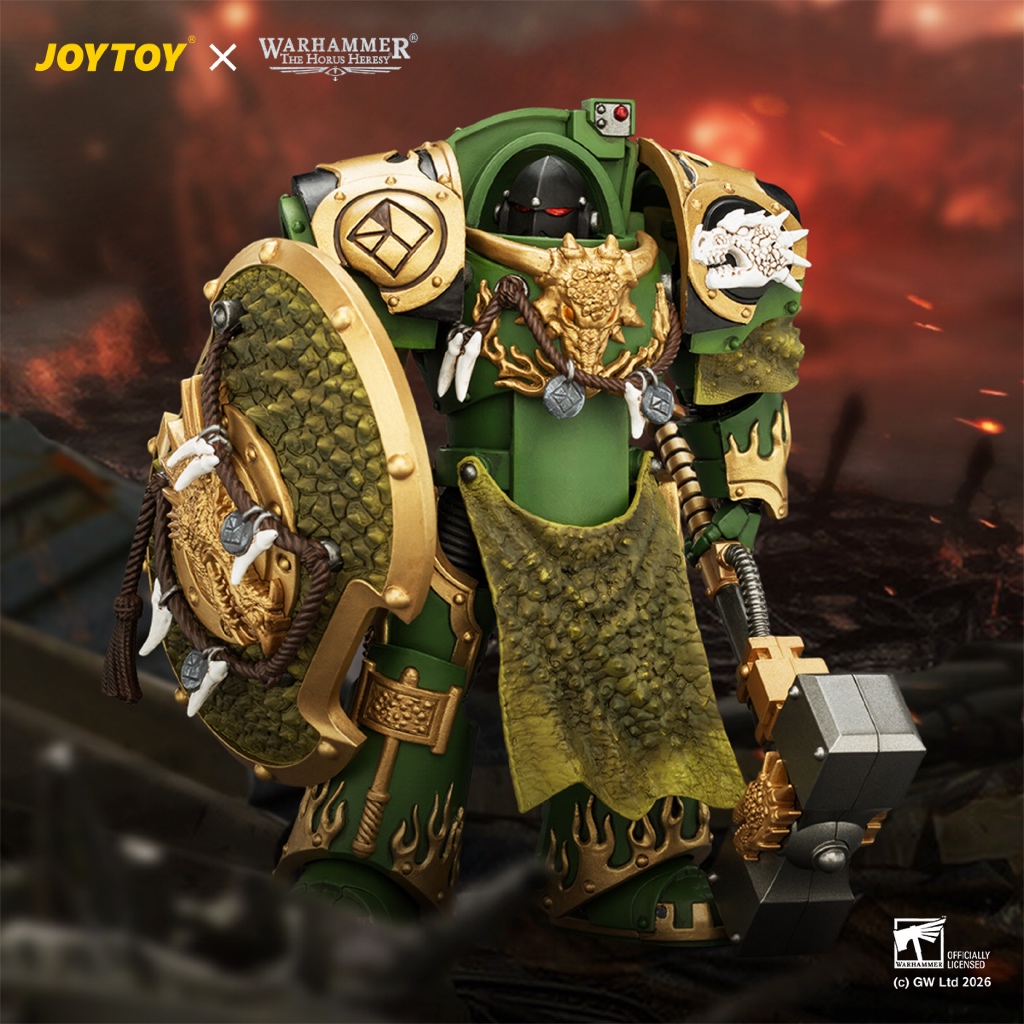 Salamanders Firedrake Terminator 2 with Thunder Hammer and Dragonscale Storm Shield - main product image