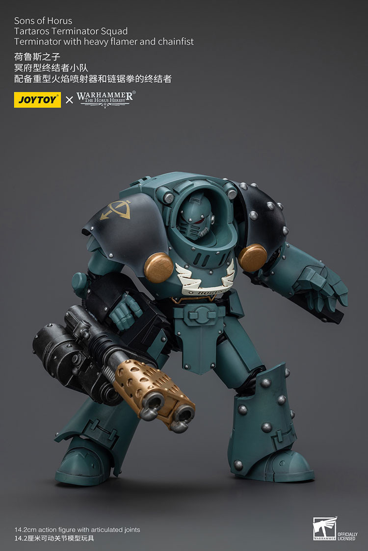 Sons Of Horus Tartaros Terminator Squad Terminator With Heavy Flamer And Chainfist - view 9