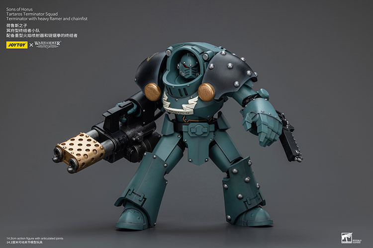 Sons Of Horus Tartaros Terminator Squad Terminator With Heavy Flamer And Chainfist - view 10