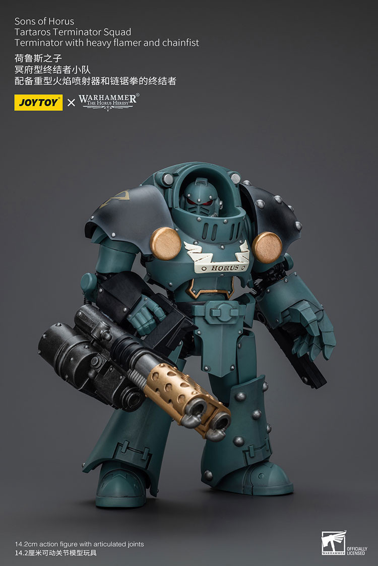 Sons Of Horus Tartaros Terminator Squad Terminator With Heavy Flamer And Chainfist - view 7