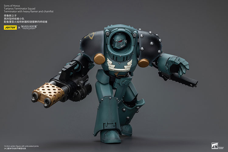 Sons Of Horus Tartaros Terminator Squad Terminator With Heavy Flamer And Chainfist - view 11