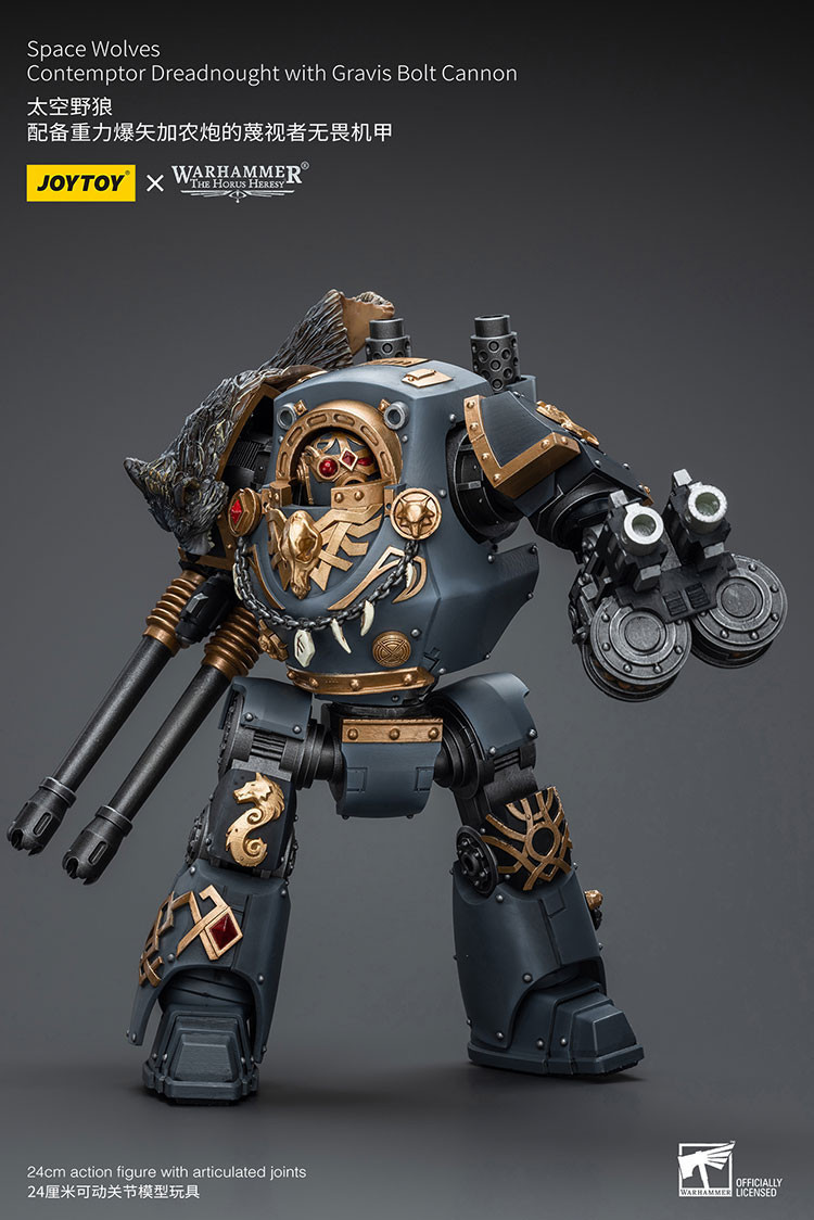 Space Wolves Contemptor Dreadnought with Gravis Bolt Cannon - view 12