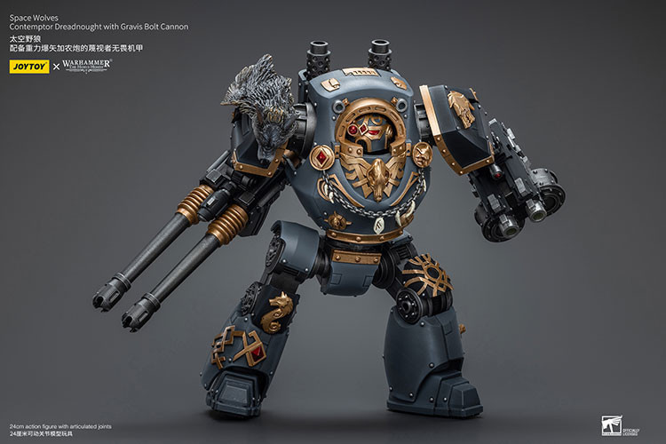 Space Wolves Contemptor Dreadnought with Gravis Bolt Cannon - view 19