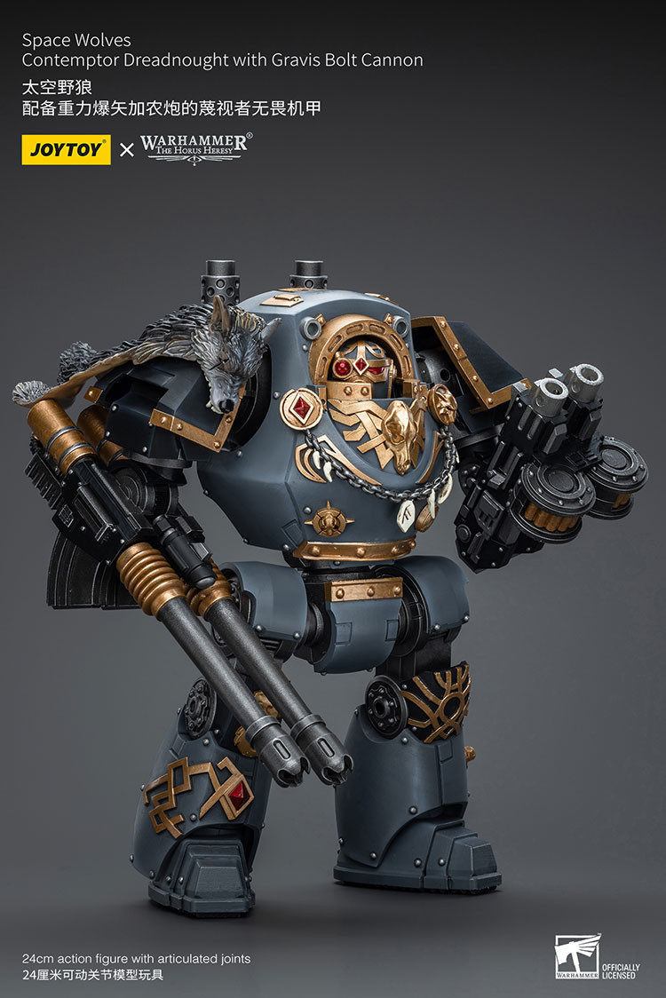 Space Wolves Contemptor Dreadnought with Gravis Bolt Cannon - view 16